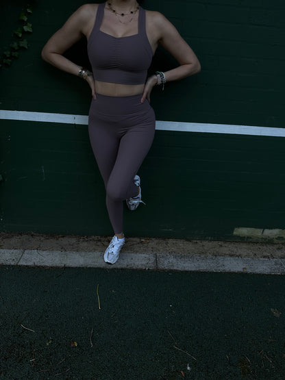 The Sculpt Leggings - Mocha Berry